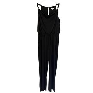 Calvin Klein Sleeveless Black Jersey Jumpsuit Size 12